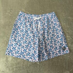 Rhoback Medley Swim Trunks Mens Small The O'ahu Pink Lined Pockets 6.5" NWOT